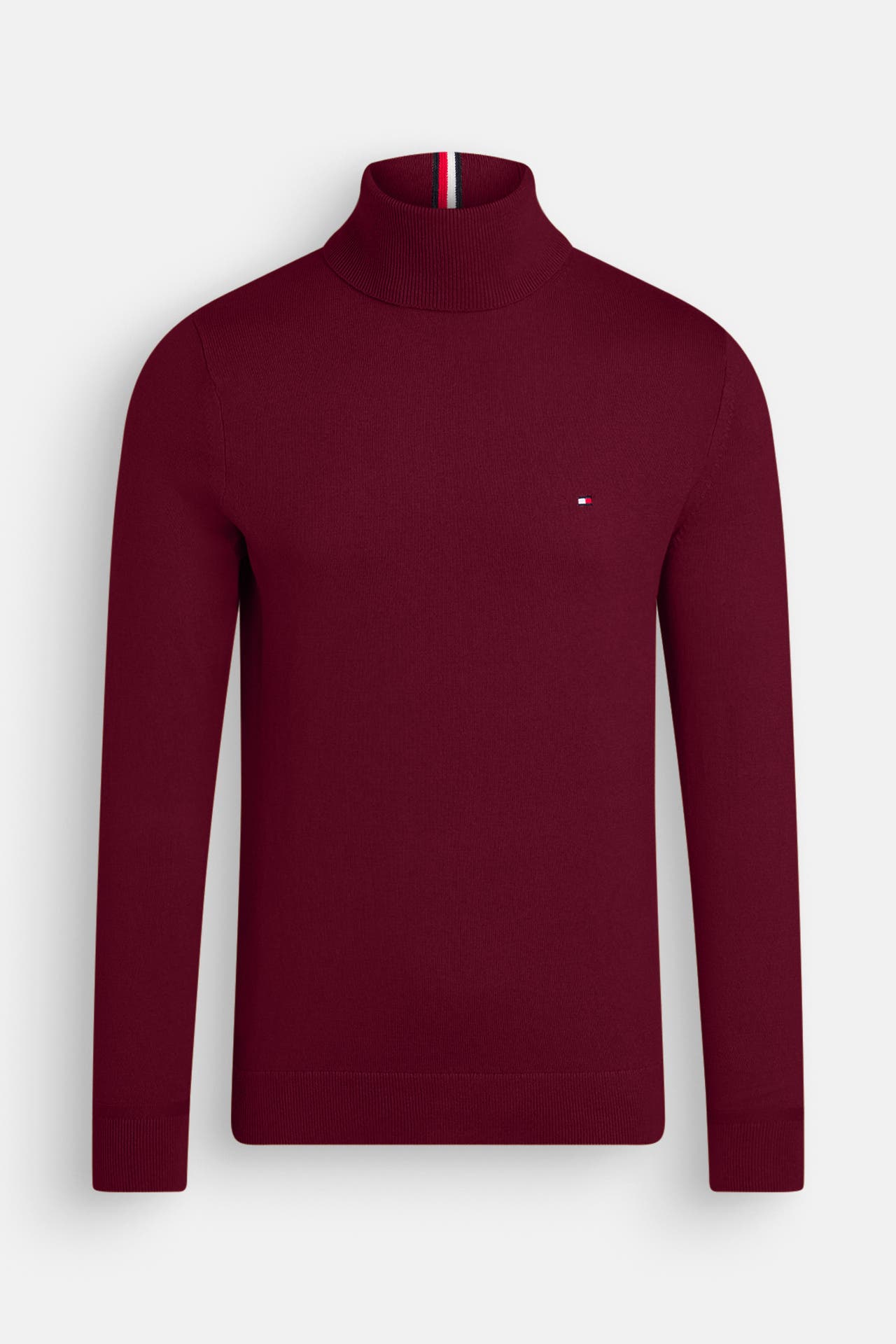 TOMMY HILFIGER Rollkragenpullover weinrot, Bild 1