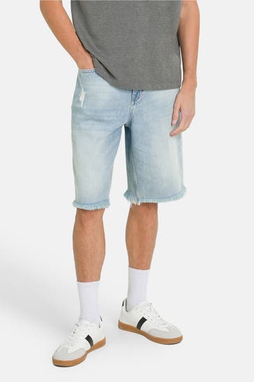 ELIAS RUMELIS Jeansshorts hellblau