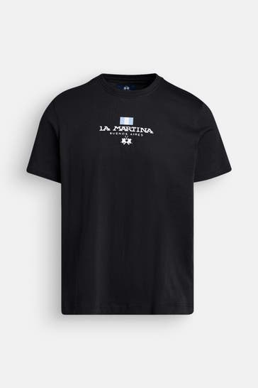 LA MARTINA T-Shirt schwarz