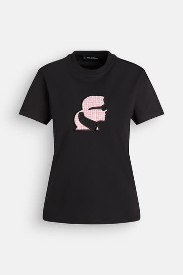 KARL LAGERFELD T-Shirt schwarz