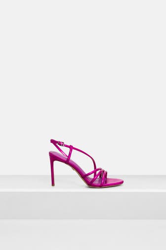 LOLA CRUZ Leder-Sandaletten 'Guilianova' pink