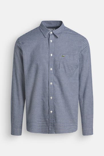 LACOSTE Karohemd zweifarbig