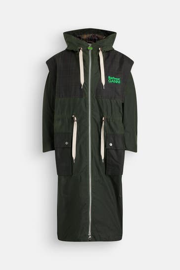 BARBOUR Parka 'Barbour x Ganni' grün