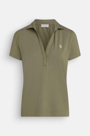 U.S. POLO ASSN. Polo-Shirt 'Chri' oliv