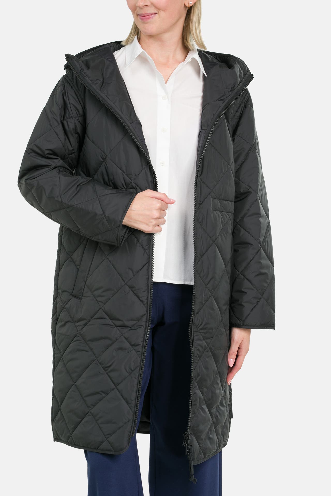MARC O'POLO DENIM Light-Steppmantel schwarz, Bild 1
