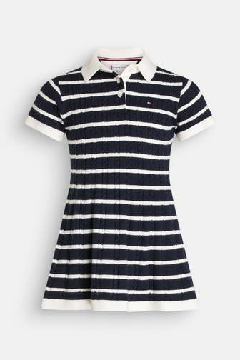 TOMMY HILFIGER Strick-Kleid gestreift