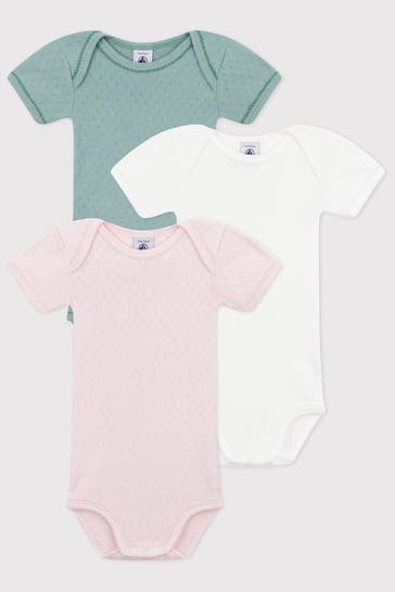 PETIT BATEAU 3er-Pack Bodies mehrfarbig