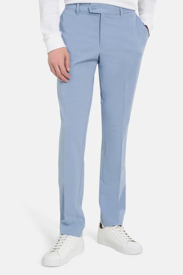 J.LINDEBERG SPORTSWEAR Stoffhose taubenblau