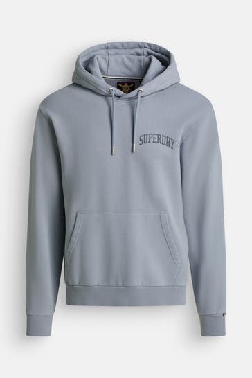 SUPERDRY Hoodie graublau