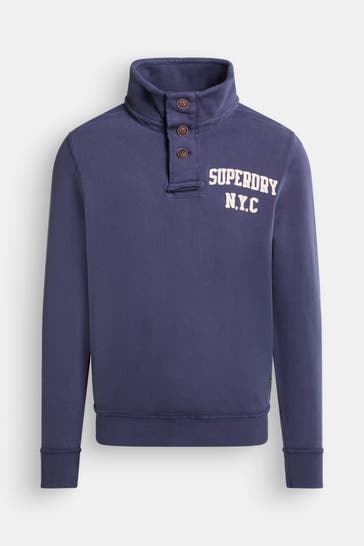 SUPERDRY Sweat-Troyer dunkelblau