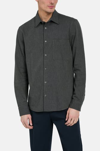 MARC O'POLO Casual-Hemd dunkelgrau