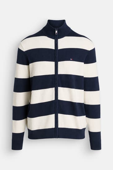 TOMMY HILFIGER Strickjacke gestreift