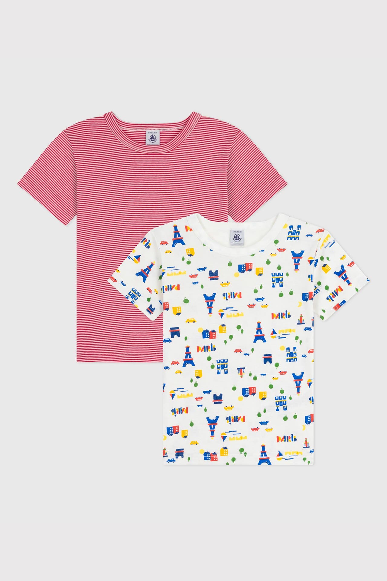 PETIT BATEAU 2er-Set T-Shirts gemustert, Bild 1