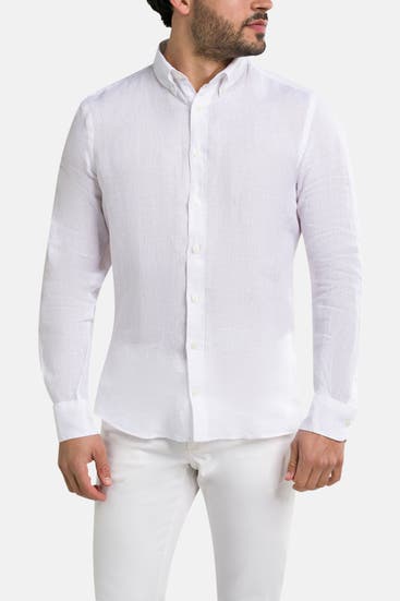 HACKETT - Leinen-Hemd Slim Fit