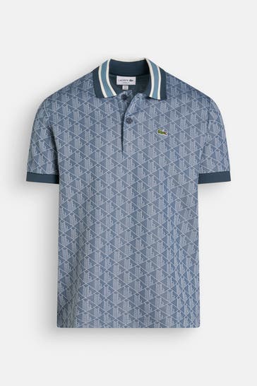 LACOSTE Polo-Shirt gemustert