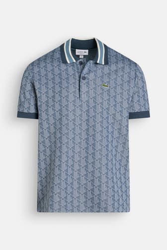 LACOSTE Polo-Shirt gemustert