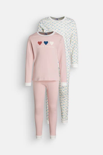 PETIT BATEAU 2er Pack Pyjamas mehrfarbig