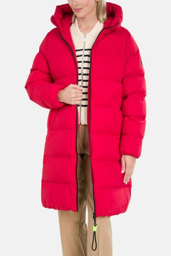 NO. 1 COMO Steppmantel 'Luzie' rot