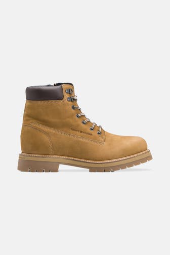TOMMY HILFIGER Lederschnürstiefel 'Windham' camel