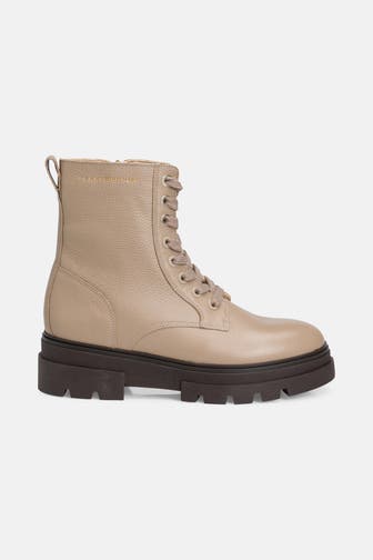 TOMMY HILFIGER Schnürstiefeletten 'Laurie' beige