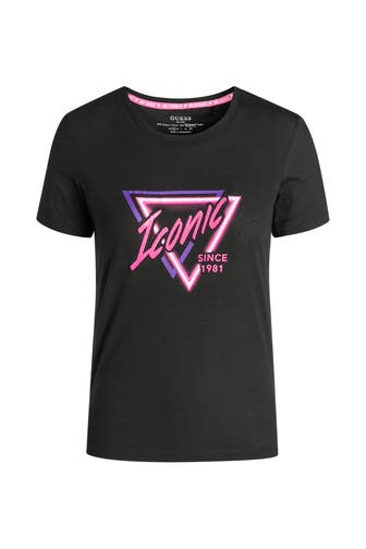 GUESS T-Shirt schwarz