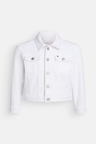 TOMMY HILFIGER Jeansjacke weiß