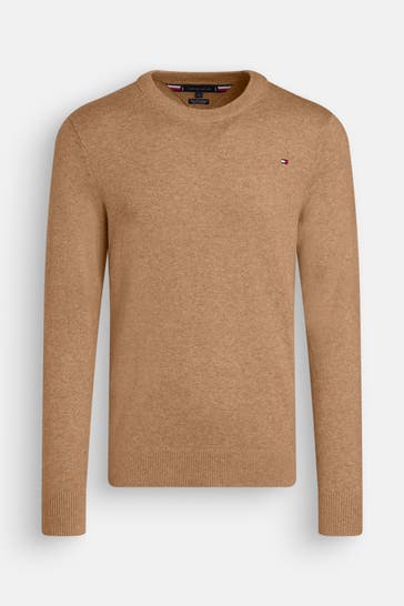TOMMY HILFIGER Strickpullover camel