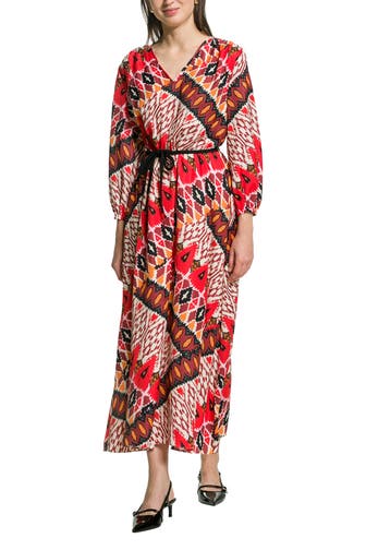 MARC CAIN Kleid rot gemustert