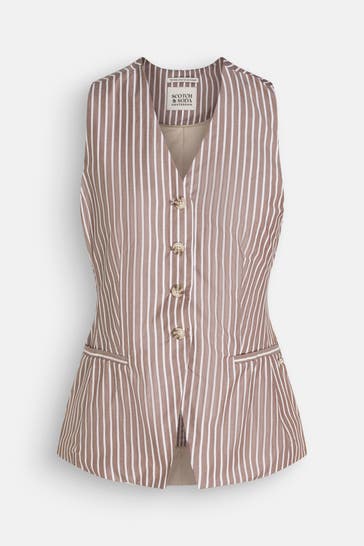 SCOTCH & SODA Anzugsweste gestreift