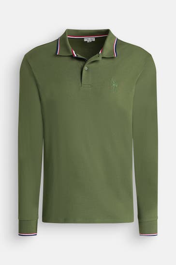 U.S. POLO ASSN. Langarm-Polo waldgrün