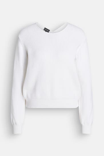 EMPORIO ARMANI Strickpullover weiß