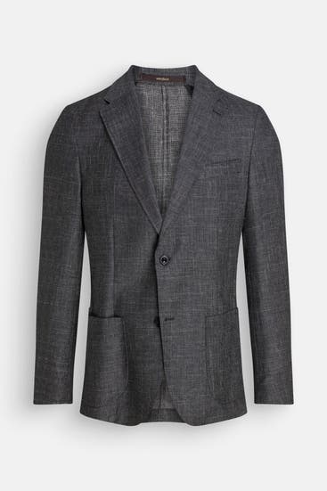 WINDSOR. - Wollmix-Sakko dunkelgrau