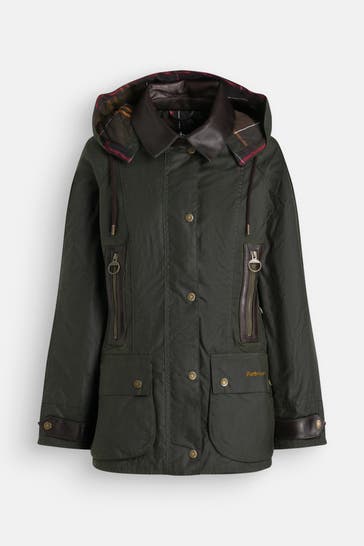 BARBOUR Übergangsjacke 'Ivy' dunkelgrün
