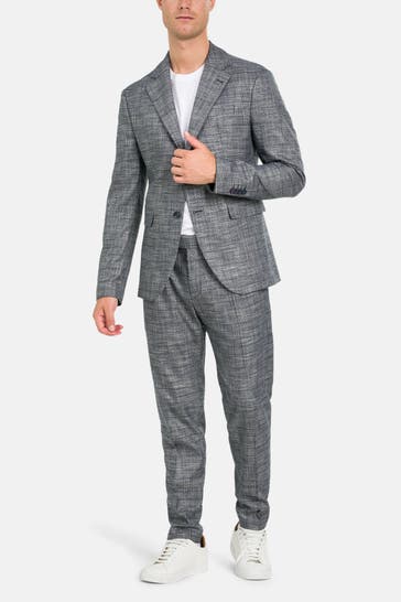 CINQUE Anzug 'Cicava Cisando' blau gemustert