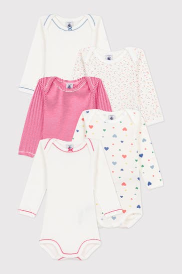 PETIT BATEAU 5er Pack Bodies mehrfarbig