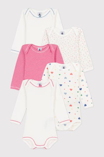 PETIT BATEAU 5er Pack Bodies mehrfarbig