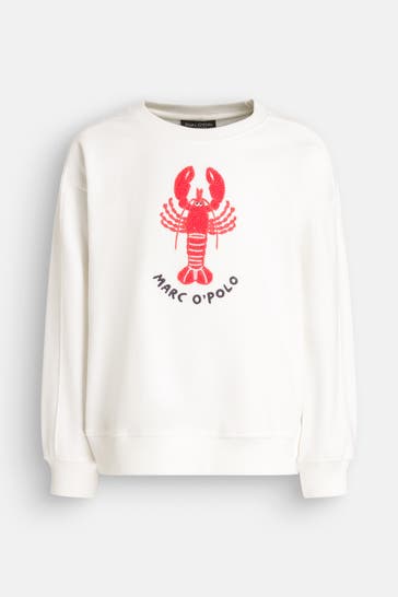 MARC O'POLO Sweatshirt weiß