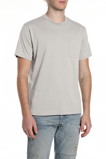 REPLAY T-Shirt hellgrau