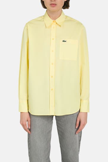 LACOSTE Casual-Bluse gelb