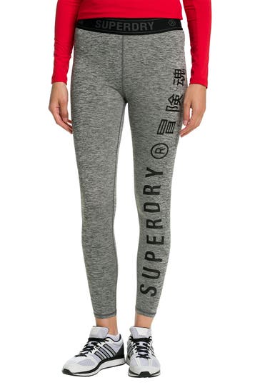 SUPERDRY Tights grau gemustert