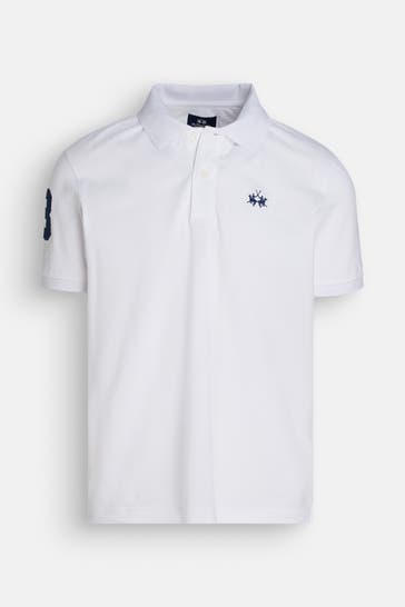 LA MARTINA Polo-Shirt weiß