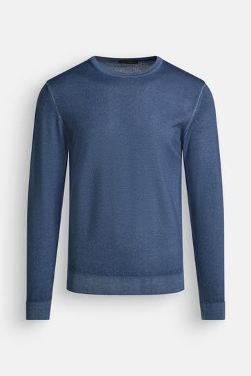 DANIELE FIESOLI Strickpullover rauchblau