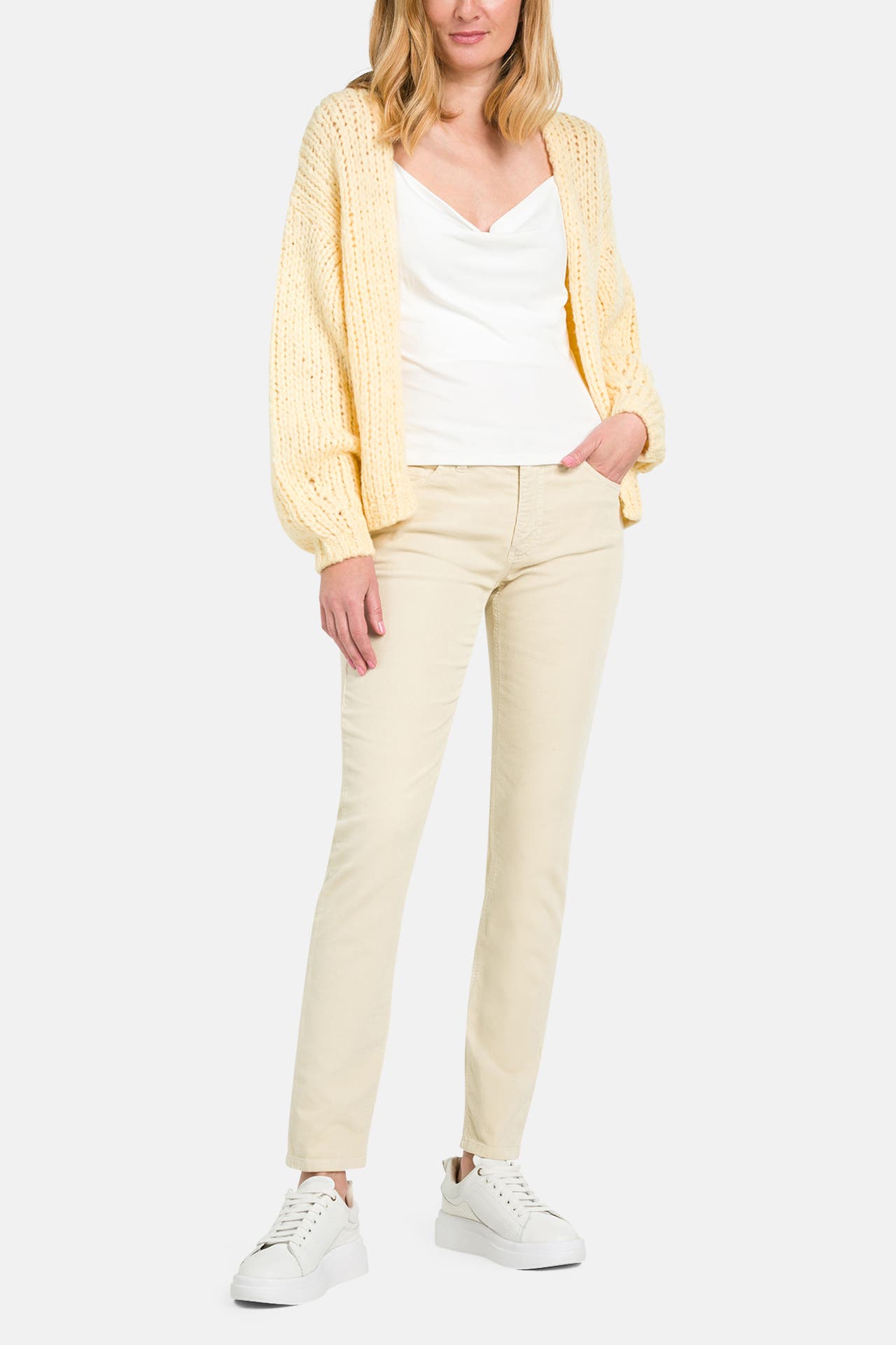 RAFFAELLO ROSSI Cordhose vanille, Bild 1