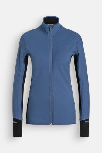 ICEBREAKER Midlayer 'Descender' graublau