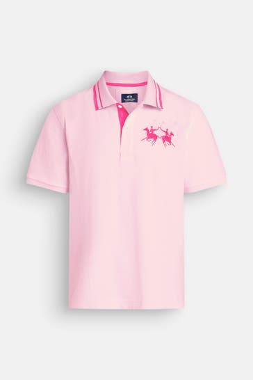 LA MARTINA Polo-Shirt rosa
