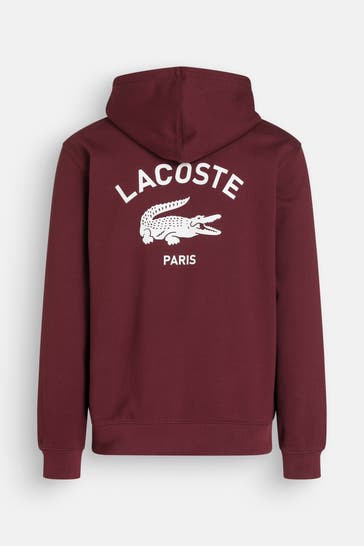 LACOSTE Hoodie ziegelrot
