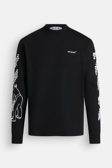 OFF-WHITE Longsleeve zweifarbig