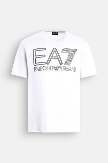 EA7 T-Shirt weiß