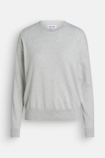 ORGANIC BASICS Strickpullover hellgrau
