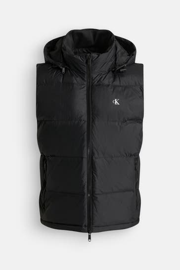 CALVIN KLEIN Black quilted waistcoat